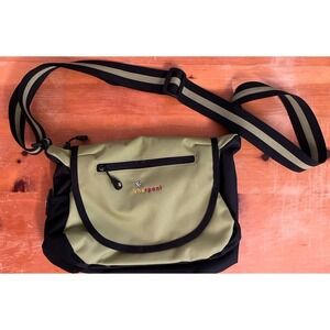 Sherpani Messenger Bag Khaki Black Adjustable Strap Zip Pockets Women